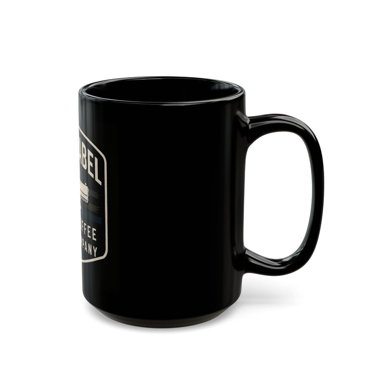 "Thin Brew Line" Black Coffee Mug