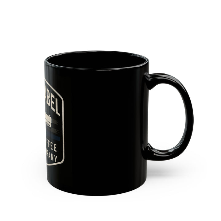 "Thin Brew Line" Black Coffee Mug