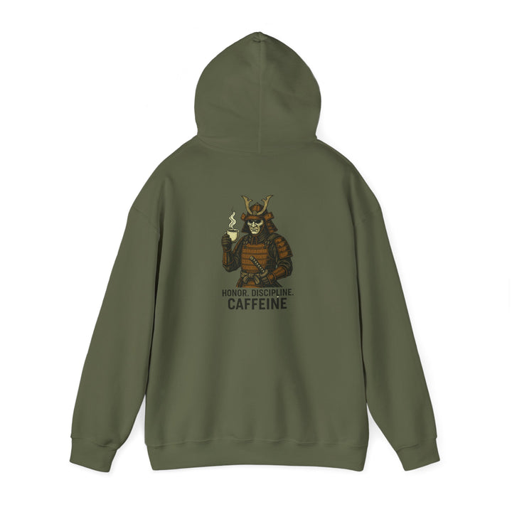 "Honor. Discipline. Caffeine." Hoodie