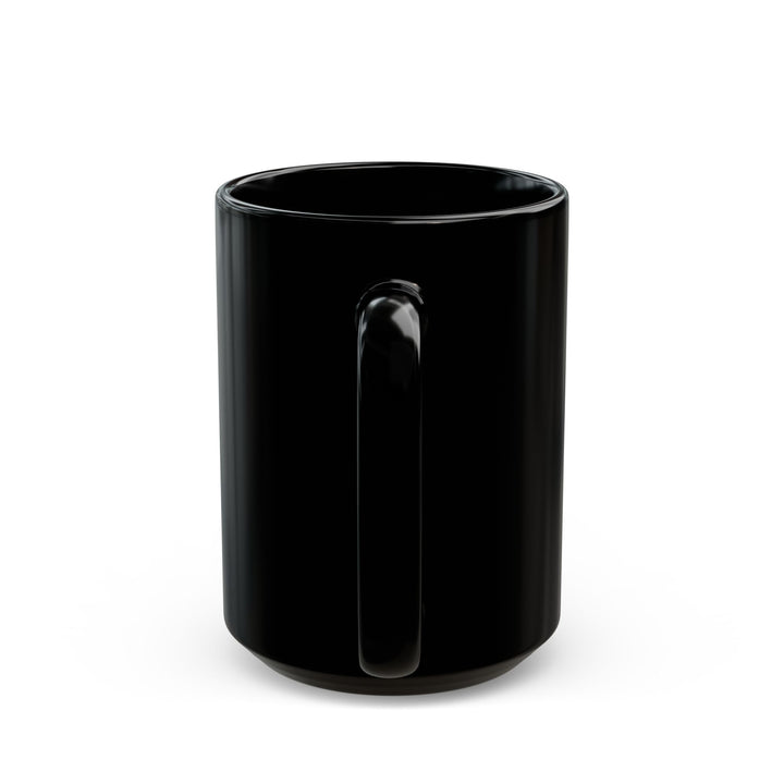 "Thin Brew Line" Black Coffee Mug