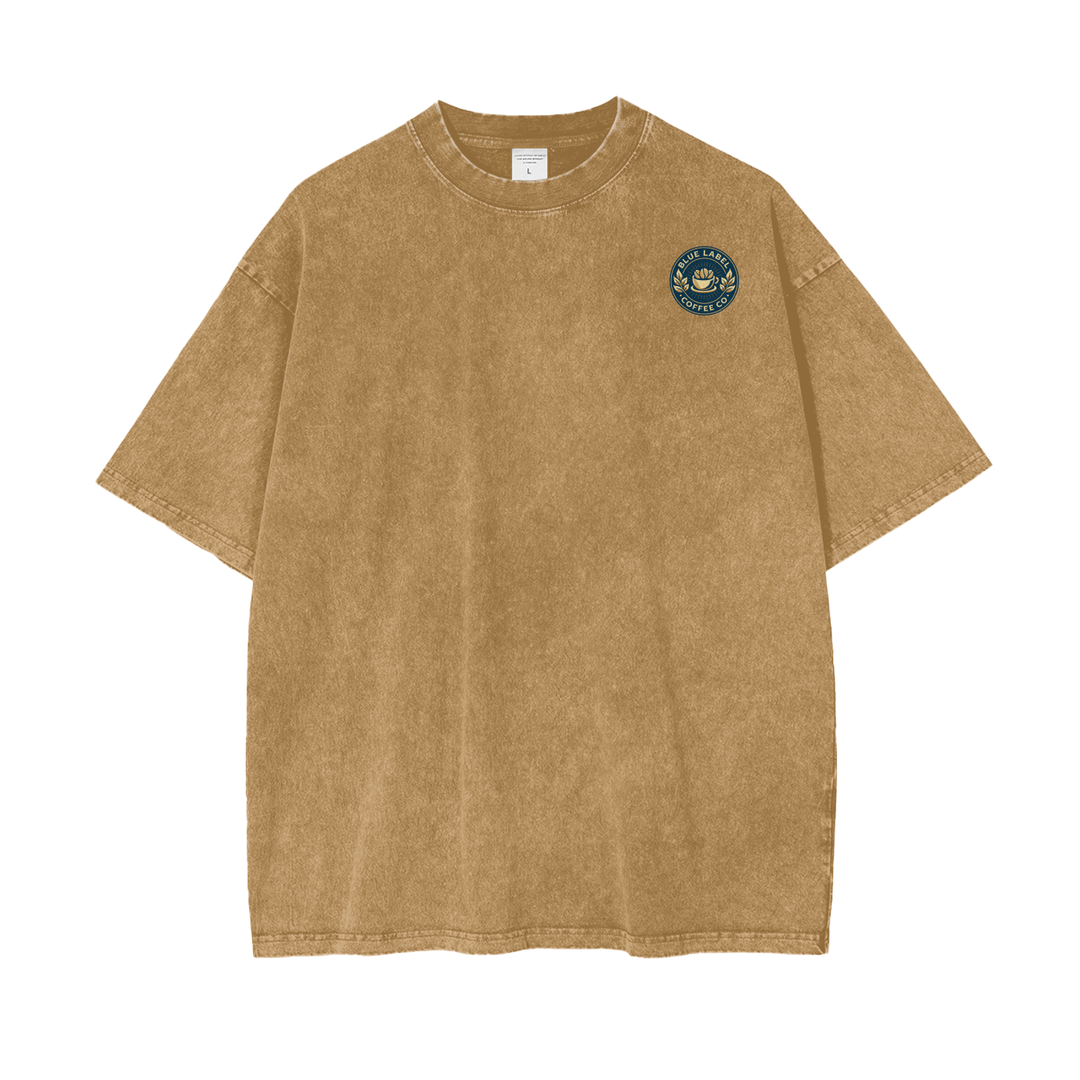 Before Enlightenment, Cornflakes and Coffee Oversize Snow Washed T-Shirt