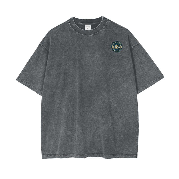 Before Enlightenment, Cornflakes and Coffee Oversize Snow Washed T-Shirt
